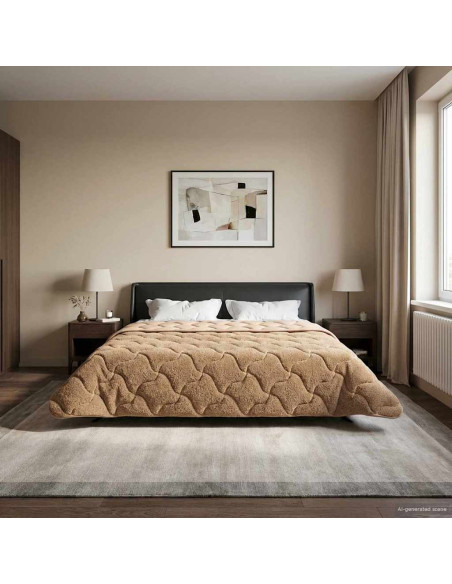 Duvet Estivo Talpa 200 x 220 cm Microfibra e Fleece Teddy