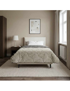 Duvet Invernale Trapuntato Grigio chiaro 135 x 200 cm