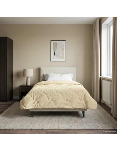 Duvet Estivo Crema 140 x 220 cm Microfibra e Fleece Teddy