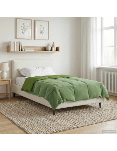 Piumone Completo Annuale Verde 140 x 220 cm Microfibra