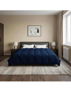 Piumone Completo Annuale Blu Scuro 200 x 240 cm Microfibra