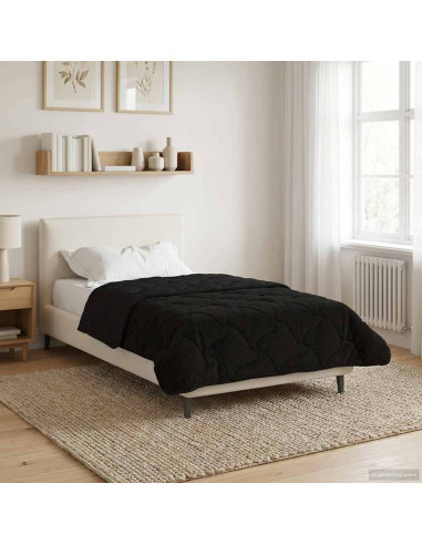 Piumone Completo Annuale Trapuntato Nero 135 x 200 cm