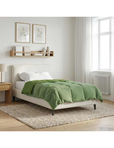 Duvet Estivo Trapuntato Verde 135 x 200 cm Microfibra