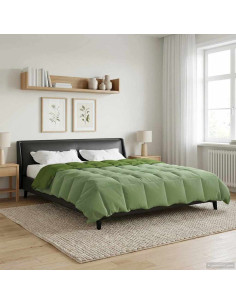 Duvet Estivo Trapuntato Verde 220 x 260 cm Microfibra