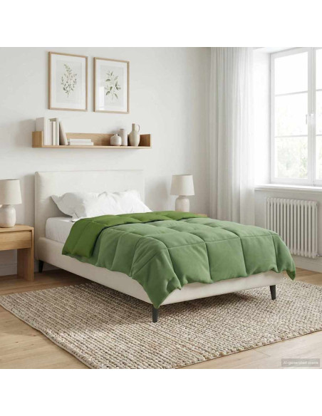 Piumone Completo Annuale Verde 155 x 220 cm Microfibra