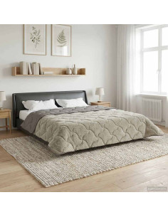 Piumone Completo Annuale Trapuntato Grigio chiaro 200 x 200 cm