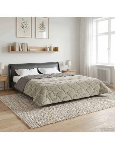 Piumone Completo Annuale Trapuntato Grigio chiaro 200 x 200 cm