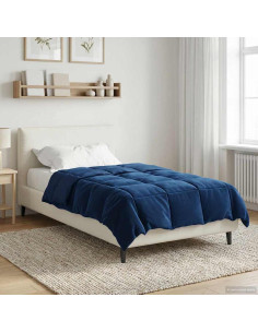 Piumone Completo Annuale Blu Scuro 135 x 220 cm Microfibra