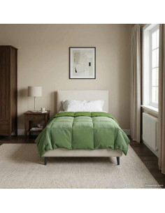 Duvet Estivo Trapuntato Verde 140 x 200 cm Microfibra