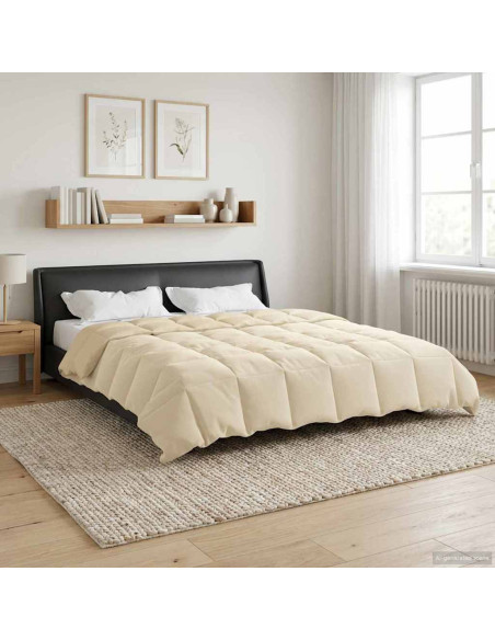 Piumone Completo Annuale Crema 200 x 200 cm Microfibra