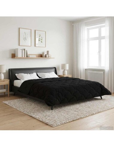 Piumone Completo Annuale Trapuntato Nero 240 x 260 cm