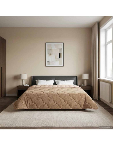 Duvet Estivo Talpa 220 x 260 cm Microfibra e Fleece Teddy