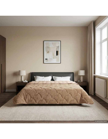 Duvet Estivo Talpa 220 x 260 cm Microfibra e Fleece Teddy