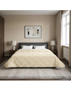 Duvet Estivo Crema 200 x 220 cm Microfibra e Fleece Teddy