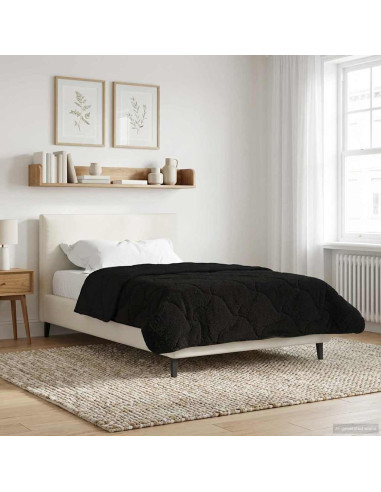 Piumone Completo Annuale Trapuntato Nero 155 x 200 cm