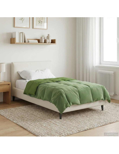 Duvet Estivo Trapuntato Verde 155 x 200 cm Microfibra