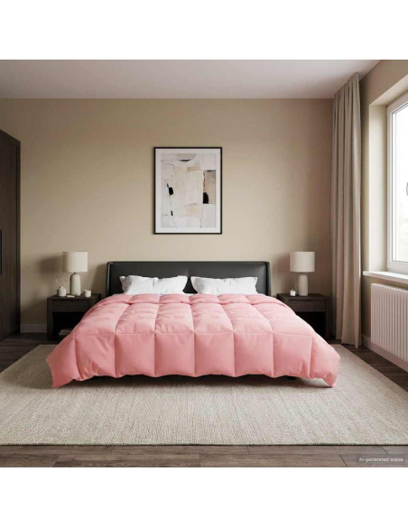 Piumone Completo Annuale Rosa 240 x 260 cm Microfibra