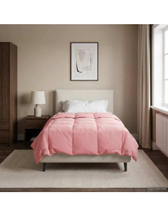Duvet Estivo Trapuntato Rosa 135 x 220 cm Microfibra