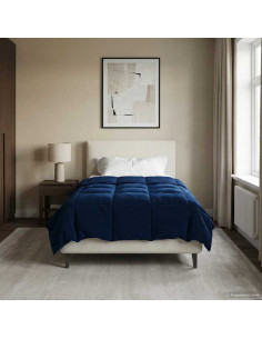 Piumone Completo Annuale Blu Scuro 155 x 220 cm Microfibra