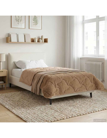 Duvet Invernale Talpa 155 x 220 cm Microfibra e Fleece Teddy