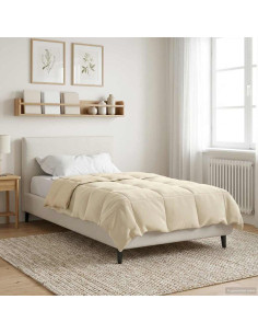 Piumone Completo Annuale Crema 135 x 220 cm Microfibra