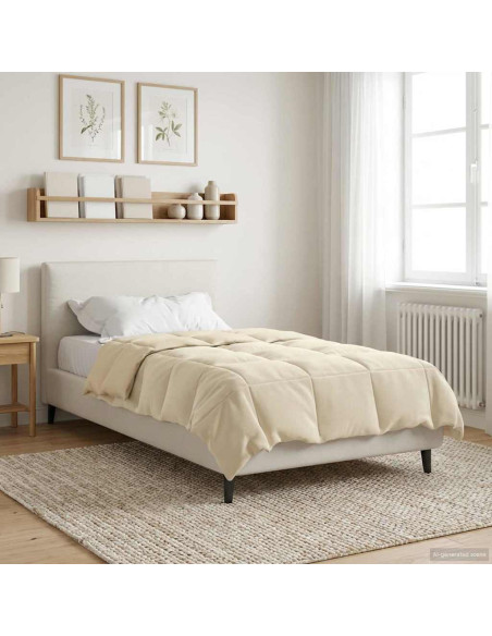 Piumone Completo Annuale Crema 135 x 220 cm Microfibra