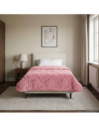 Piumone Completo Annuale Trapuntato Rosa 140 x 220 cm