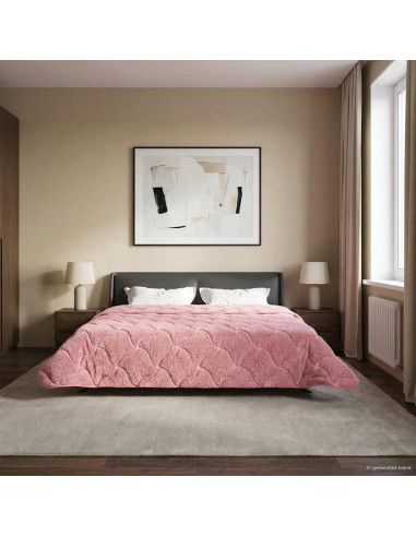 Piumone Completo Annuale Trapuntato Rosa 240 x 260 cm