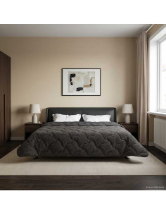 Piumone Completo Annuale Trapuntato Antracite 200 x 220 cm
