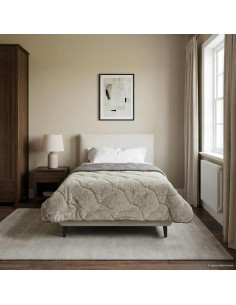 Piumone Completo Annuale Trapuntato Grigio chiaro 140 x 220 cm