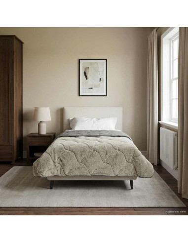 Piumone Completo Annuale Trapuntato Grigio chiaro 140 x 220 cm