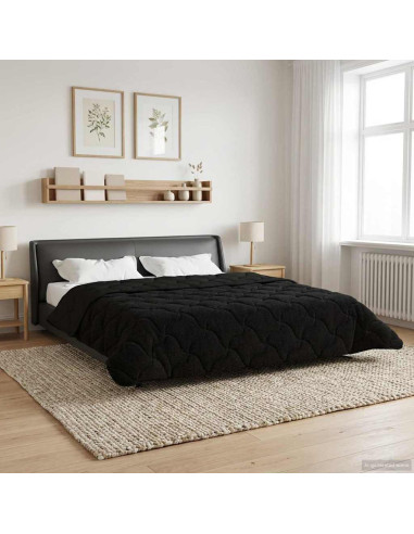 Piumone Completo Annuale Trapuntato Nero 200 x 240 cm