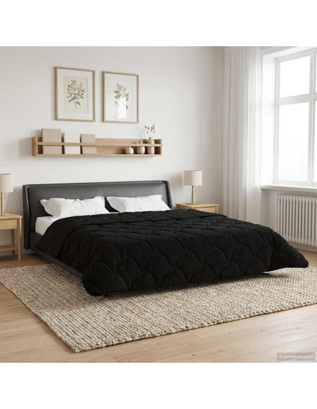 Piumone Completo Annuale Trapuntato Nero 200 x 240 cm