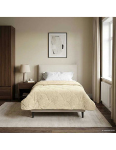 Duvet Estivo Crema 140 x 200 cm Microfibra e Fleece Teddy