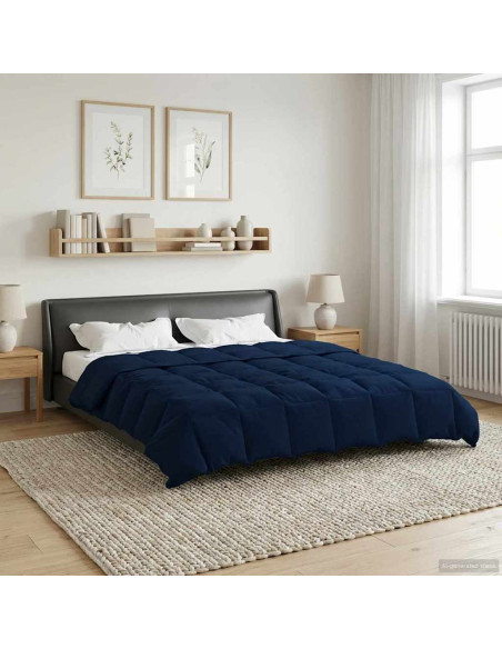 Piumone Completo Annuale Blu Scuro 220 x 240 cm Microfibra
