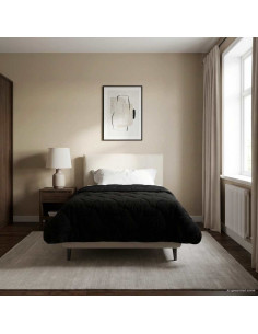 Piumone Completo Annuale Trapuntato Nero 135 x 220 cm