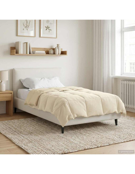 Duvet Estivo Trapuntato Crema 140 x 200 cm Microfibra