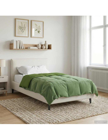 Piumone Completo Annuale Verde 155 x 200 cm Microfibra