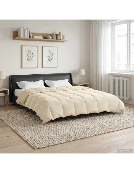 Duvet Invernale Trapuntato Crema 200 x 240 cm Microfibra