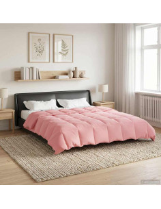 Duvet Estivo Trapuntato Rosa 200 x 220 cm Microfibra