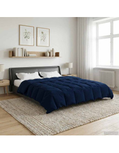 Piumone Completo Annuale Blu Scuro 220 x 260 cm Microfibra