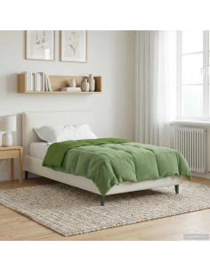 Duvet Estivo Trapuntato Verde 140 x 220 cm Microfibra