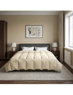 Piumone Completo Annuale Crema 200 x 220 cm Microfibra