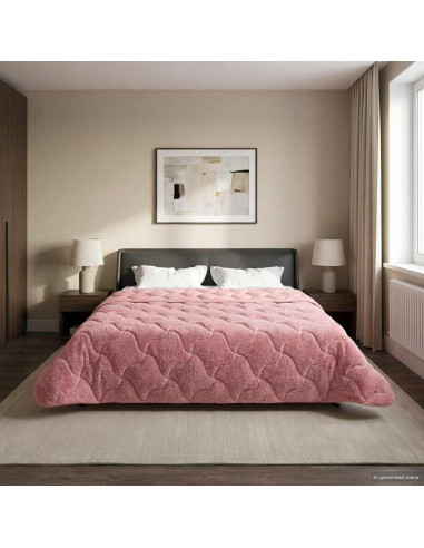 Piumone Completo Annuale Trapuntato Rosa 200 x 240 cm