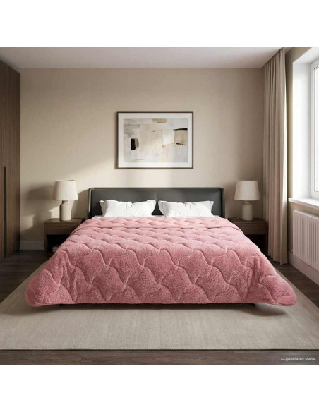 Piumone Completo Annuale Trapuntato Rosa 200 x 240 cm