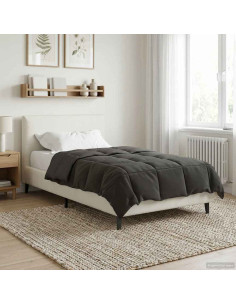 Piumone Completo Annuale Antracite 135 x 200 cm Microfibra