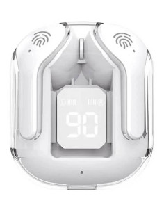 AURICOLARI BLUETOOTH 5.3 USBC DISP BIANCO BATT.300MAH APPLE ANDROID