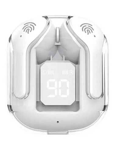 AURICOLARI BLUETOOTH 5.3 USBC DISP BIANCO BATT.300MAH APPLE ANDROID