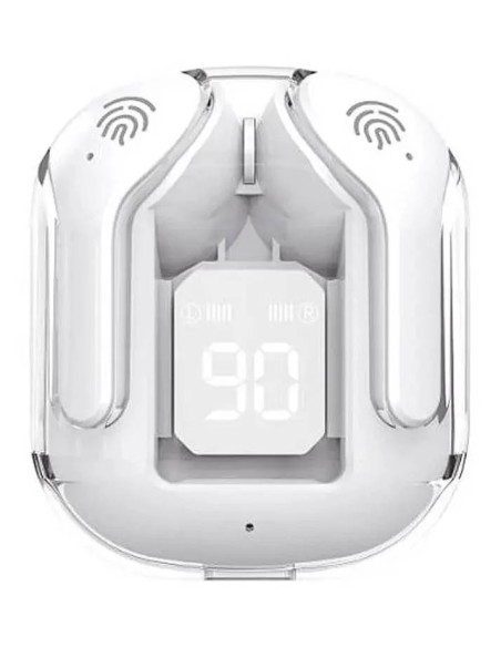 AURICOLARI BLUETOOTH 5.3 USBC DISP BIANCO BATT.300MAH APPLE ANDROID