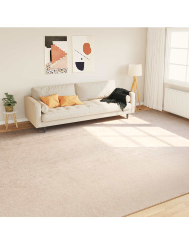 Tappeto Stampa Crema 400 × 300 cm Poliestere e PVC